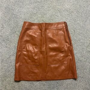 Loft faux leather skirt
